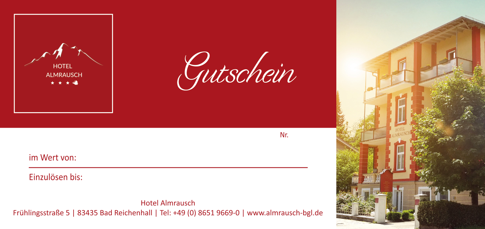 Gutscheinmotiv "Auszeit im Almrausch"